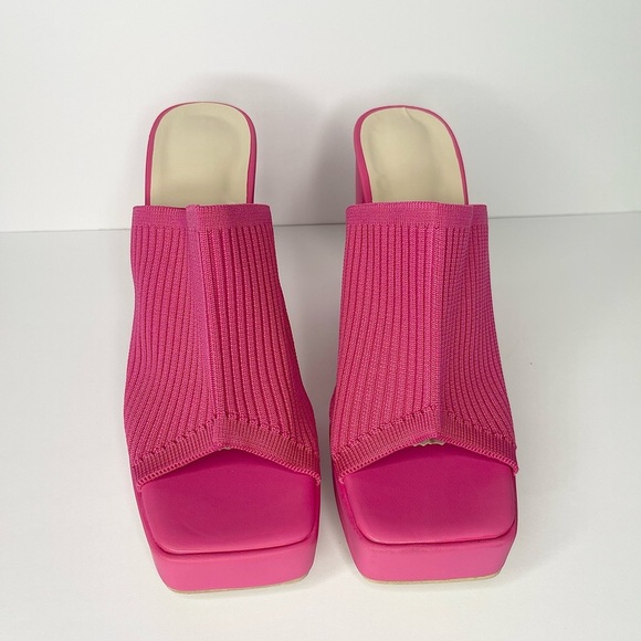 Pink Platform Mules - Picture 5 of 9